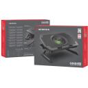 Genesis Klēpjdatora dzesē&scaron;anas statīvs OXID 850 NHG-1858, 5 ventilatori, 2xUSB 2.0, RGB apgaismojums, regulējams slīpums