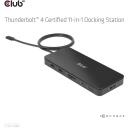 Club3D dokstacija CSV-1581, Thunderbolt 4, 3x Thunderbolt 4, 3x USB 2.0, 1x RJ-45, 140 W, 1000 Mbit/s, melna