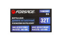 Бутылочный домкрат с манометром, Forsage, F-TH903501, 32 т, высота 260-420 мм