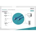 Digitus &uuml;henduskabel CAT 5e U-UTP DK-1512-010/B, 1 m, sinine, RJ45 Male, RJ45 Male, U/UTP