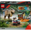 Lego Konstruktors 76975, 199 gab., T. rex, 2 figūras, laivu palaidējs, nojume, digitālā būvē&scaron;ana