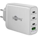 Goobay strāvas adapteris 65556, 100 W, 4.5/5/9/12/15/20 V, 2xUSB-C 20 V 5 A, 1xUSB Type A 15 V 2 A