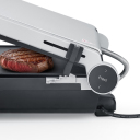 Double contact grill with thermocontrol 2000W stainless steel black SteakMaster Pro 02838 Caso
