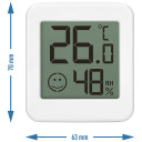 Электронный термометр с индикатором комфорта, белый BIOTERM 170102, -10°C до +50°C, индикатор влажности
