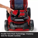Einhell GP-CM 36/47 S Li BL akutoitega muruniiduk muru niitmiseks iseliikuv 47cm 36V harjadeta Power X-Change 3413310 4x4.0Ah punane must