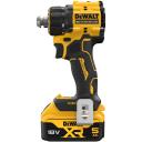 Dewalt Gręžimo vairuotojas DCD803P2T-QW, 18V, 2x5Ah, 0-450/0-1650rpm, 73Nm, 4 keičiamieji antgaliai, LED &scaron;viesa, kompakti&scaron;kas