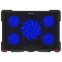 Tellur Jahutuspad TLL491111, 5 ventilaatorit, 72CFM, 1500rpm, 2xUSB, sinine LED, 20dBA