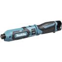 Makita smūginis gręžtuvas TD022DSE, 7,2 V, 1,5 Ah, 0-2450 aps./min, 220 in.lbs sukimo momentas, 1/4" &scaron;e&scaron;iakampis