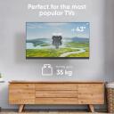 Onkron televizora stiprinājums M4SR-B, 17-43 collas, maksimālā slodze 35 kg, VESA 100 x 100 - 200 x 200, melns
