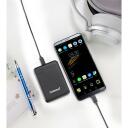 Intenso Power Bank 7313520 5000 mAh, Li-Pol&uuml;meer, 2x 5V-2.1A, USB-A, USB-C, microUSB, must