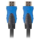Lanberg HDMI kaabel, CA-HDMI-20CU-0010-BK, 1m, 18 Gbit/s, 3840 x 2160, 1920 x 1080, ARC, HDMI Ethernet Channel, Plug and Play