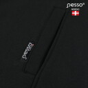 Striukė su gobtuvu, XL, Pesso, TURIN_BL-XL, juoda, 65% medvilnė, 35% poliesteris, 300 g/m&sup2;