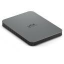 Lacie Внешний HDD 2TB STLR2000400 USB Type-C, 3.2 Gen 1, серый, защита паролем, USB-кабель в комплекте