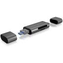 Raidsonic Ārējais kar&scaron;u lasītājs IB-CR200-C, 1xUSB 2.0, 480 Mbit/s, Micro SDHC, Micro SDXC, SD, SDHC, SDXC, MMC