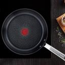 Tefal Pannide komplekt Intuition B817S255, 20/26cm, induktsioonile sobiv, fikseeritud k&auml;epide, must/h&otilde;be