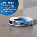 Robot vacuum mop for dry and wet cleaning Li-ion 5200 mAh with 11000 Pa suction and 3 L dust container white DEEBOT T30S COMBO Ecovacs