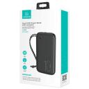 Usams Power Bank akumulators PB56 USA001155, 10000mAh, 2xUSB-A, 1xUSB-C, 5V, 2A, uzlādes indikators, multi-aizsardzība