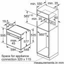 Bosch Orkaitė HBG7221B1, 71 L, Elektrinė, Hidrolitinė, Jutiklinė, Konvekcinė, 220-240 V, A+, Juoda