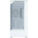 Zalman Корпус компьютера P40 PRISM WHITE, 3x3,5'' отсеки, 1x120mm вентилятор, ARGB, ATX, mATX, Mini-ITX