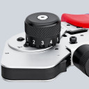 Četrmastu presēšanas knaibles, KNIPEX, 97 52 63 DG, precīzai presēšanai ar digitālo displeju un regulējamu jaudu 0.08 — 2.5 mm²