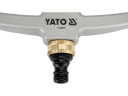 Impulsu laistītājs ar metāla pamatni, YATO, YT-89911, 24-26 m laistīšanas attālums, 452-530 m² laistīšanas zona, 18 l/min plūsma