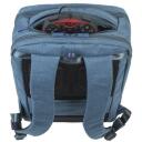 Rivacase Seljakott BISCAYNE 8365BLUE, 17.3", 850g, pol&uuml;ester, monokroomne, 2 taskut, ergonoomiline disain