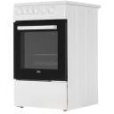 Beko Keraminė viryklė FSS57000GW, 4 degikliai, 60l, 7700w, A, lengva valyti, grilis, kepimo skarda, saugojimas