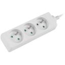 Lanberg pikendus PS0-03E-0150-W, 1,5 m, 3xCEE 7/5, 2500 W, laste kaitse, IP20