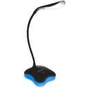 Esperanza galda lampa ELD105K, 3 W, LED, melna, 0.5 A, 5 V, 14 spuldzes, 120&deg;, 5500 K, 3 spilgtuma iestatījumi