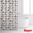 Dušo užuolaida Rayen, 180x200cm, balta/ruda 01235017 RAYEN