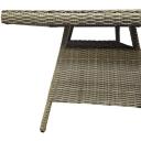 Besk aiabaldikomplekt 9126073, 90x90cm, 133x75cm, 4-6 istekohta, metallraam, klaaspind, punutud rattan