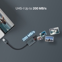 USB 3.0 Type-A to SD & microSD 3.0 Card Reader, TP-Link, UA430, 1*USB 3.0 Type-A, 5Gbps, 2, 1*SD, 2TB Max, 1*microSD(TF), 2TB Max, CE, FCC, RoHS, BSMI, Aluminum Alloy Case