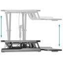 Digitus reguleeritav t&ouml;&ouml;koha alus DA-90380-1, 950x615x106-460mm, 2 monitori, maksimaalne koormus 15kg, must, laua kinnitamine