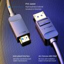 Vention DP uz HDMI kabelis 2M HADBH, 2m, 7mm, 30AWG, 1080p@60Hz, zelta kontakts, PVC apvalks