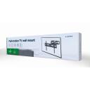 Gembird televizora stiprinājums WM-80ST-03, atbalsta 37-80 collu, VESA 600 x 400 mm, 120&deg; pagrieziens, 18&deg; slīpums