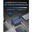 AX3000 TitanAX WiFi 6 dviejų juostų mar&scaron;rutizatorius su 2.5G prievadu USB 3.0 VPN Mesh WPA3 tamsiai mėlynas Cudy TR3000
