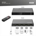 Digitus HDMI komutators, 3x1, DS-55333, 4xHDMI, 48Gbps, metāla korpuss, HDR atbalsts