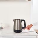 Black Decker elektriskā tējkanna BXKE2201E ES9580040B, 2200 W, 1.7 L, nerūsējo&scaron;ais tērauds, tehnopolimērs, mazgājams filtrs