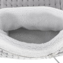 Foot warming device with 4 levels and remote control made of soft plush fabric with removable thermal lining 140W Grey AD7432 Adler