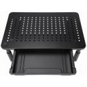 Gembird Regulējams statīvs MS-TABLE-D-01, 20kg, 100-140mm augstuma regulē&scaron;ana, 1 atvilktne, melns