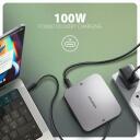 Axagon dokkimisjaam HMC-UFO 9in1 USB-C 10Gbps, 1x HDMI, 2x USB-A, 1x USB-C, 1x RJ-45, 3.5 mm audio, M.2 SSD