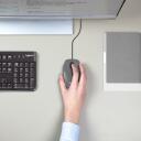 Logitech USB оптическая мышь M100/BLACK 910-006652, 1000DPI, 3 кнопки, оптическая, сетевой кабель, черный