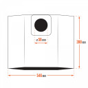 Popierinis maišelis dulkių surinkėjas  DAVC 25PB DAEWOO, DAVC2514S/DAVC2516S/DAVC2500SD/DAVC2014S/DAVC2014, 3, 0,27kg