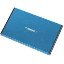 Natec HDD cietā diska korpuss NKZ-1280, 6 Gbit/s, 4 TB, 2.5", USB 3.0, 1 diska atbalsts, alumīnijs, zils