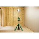 Bezvadu lampas statīvs HIKOKI UB18DGW4Z, 18 V, 4000 lm, augstums regulējams 123-215 cm, IP55, līdz 17 stundu darbības laiks