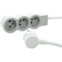 Legrand pikenduskaabel 049470, 1,5m, 3 pistikut, 16A, 230V, 3680W, ultra&otilde;huke, 90&deg; pistik