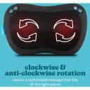 Homedics Massaažipadi SP-45H-EB, 1.65kg, 3 režiimi, 4 soojend. s&otilde;lmed, Shiatsu massaaž, reguleeritav rihm