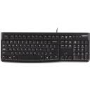 Logitech Klaviatuur K120 920-002508 USB, 1.5 m kaabel, QWERTY, must, t&auml;issuuruses, pritsmekindel, 10 miljonit klahvivajutust