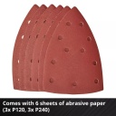 Bezvadu daudzfunkcionālais slīpma&scaron;īna TE-OS 18/150 Li Solo, EINHELL, 4460708, 150 mm slīpē&scaron;anas zāģis, 24000 apgr./min, 6 slīpē&scaron;anas papīri