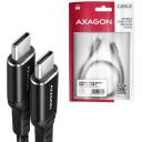 Axagon USB-C į USB-C kabelis 2m 60W 3A juodas BUCM-CM20AB